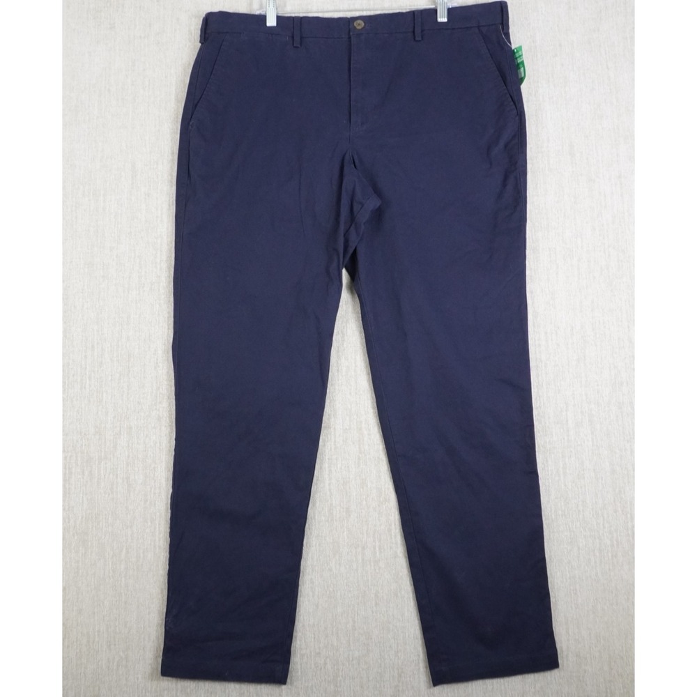 NEW Gap Essential Khaki Straight Mens 40x32 Navy Blue GapFlex Chino Pants